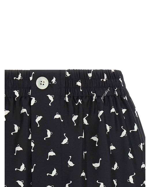 Moschino Black 'Oche' Shorts