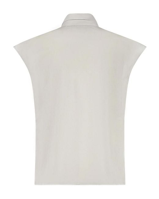 Valentino Garavani White Embroidered Poplin Shirt
