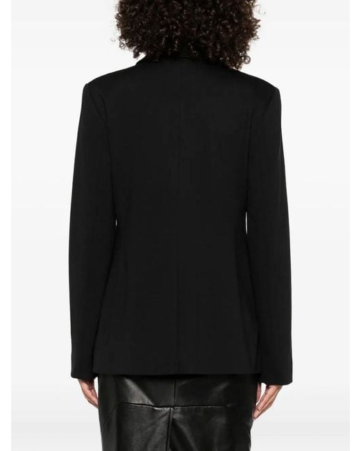 Calvin Klein Black Ponte Slim Blazer