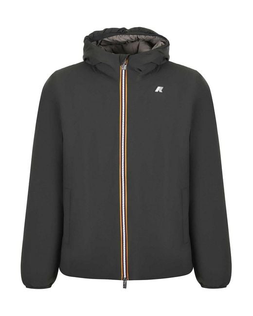 K-Way Black Reversible Jacket for men