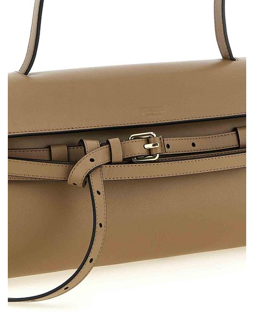 Moschino Metallic Tie Me Shoulder Bag
