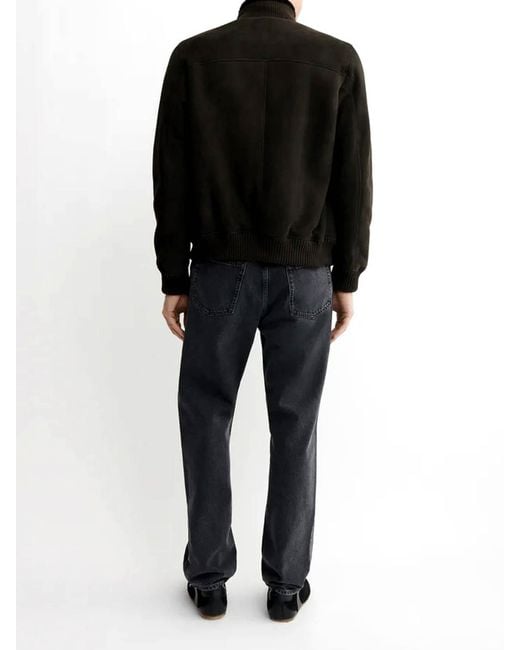Arma Black Arek Shearling Suede Jacket for men