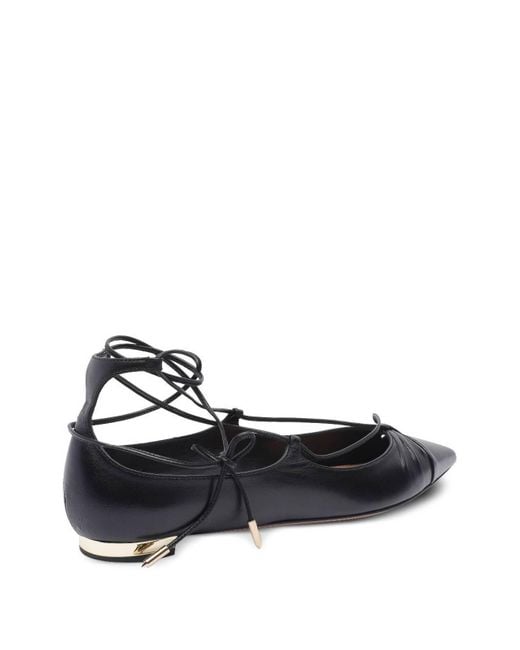 Aquazzura Black Flat Shoes