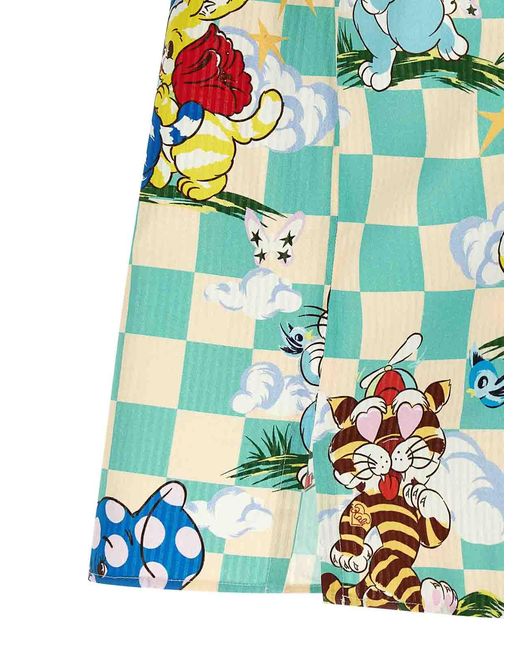 KENZO Green Cartoon' Shirt for men