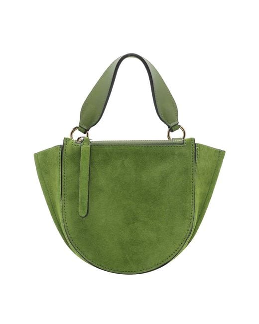 Wandler Green Verde Suede Horsensia Handbag