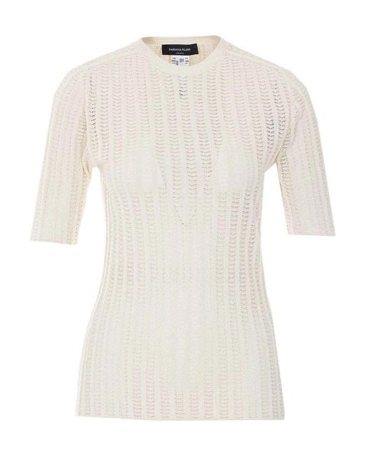 Fabiana Filippi White Ivory T-Shirt