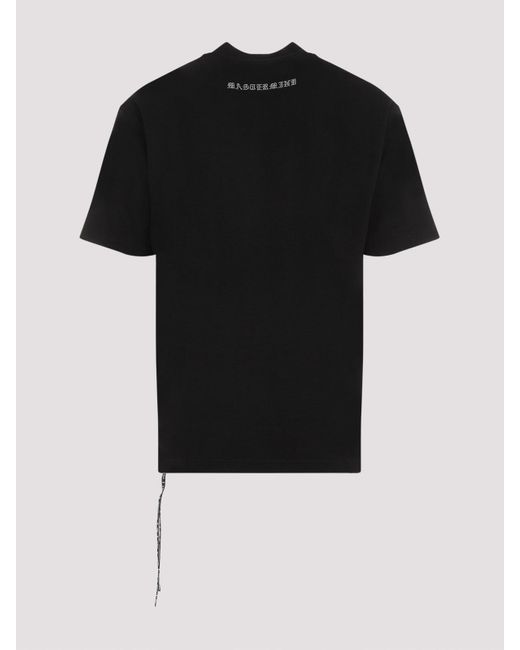 Mastermind Japan Black Swarovski Crystals Wool Tee for men