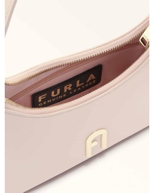 Furla Natural Mini Leather Diamond Bag Azalea Color