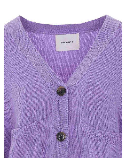 Lisa Yang Purple Danni Cardigan