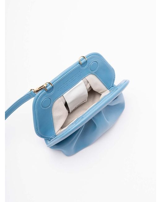 THEMOIRÈ Blue Bios Vegan Fabric Small Clutch Bag