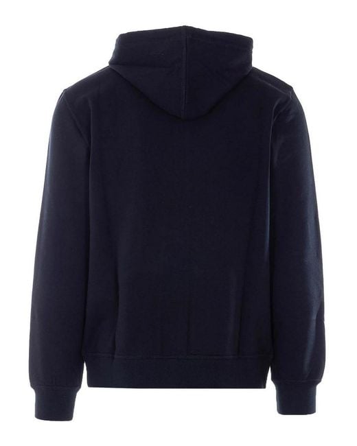 Brunello Cucinelli Blue Zip Up Sweatshirt for men
