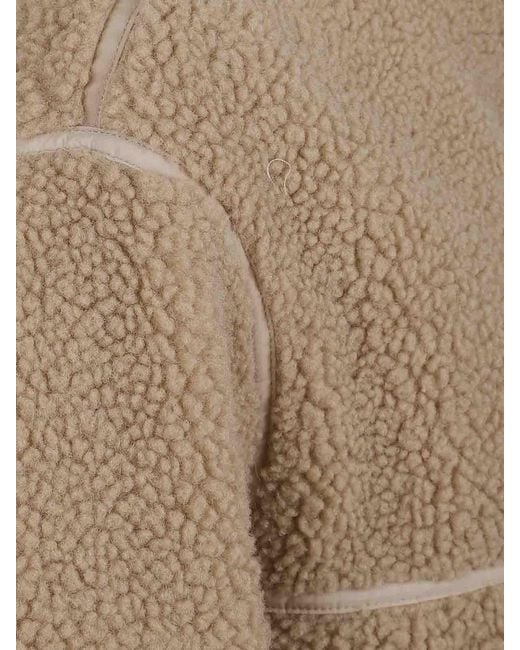 Maison Kitsuné Brown Fleece Jacket for men