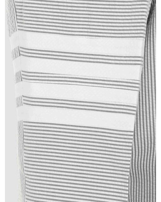 Thom Browne Gray Low Rise Beltloop Pants for men