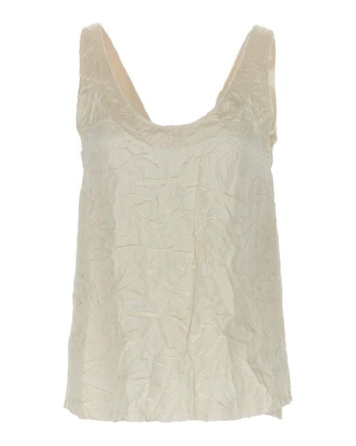 Lanvin Natural Splitted Tank Top