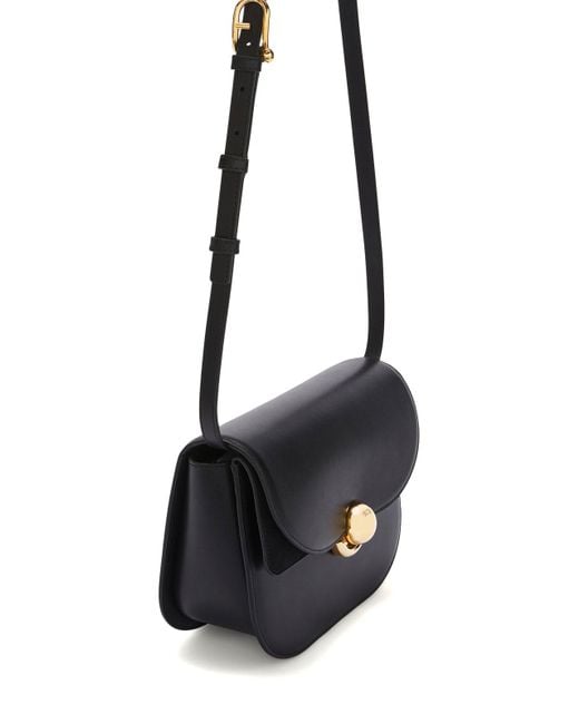 Furla Black Sfera Smooth Leather Shoulder Bag
