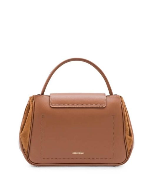 Coccinelle Brown Handbag Smooth Leath/Suede Leath