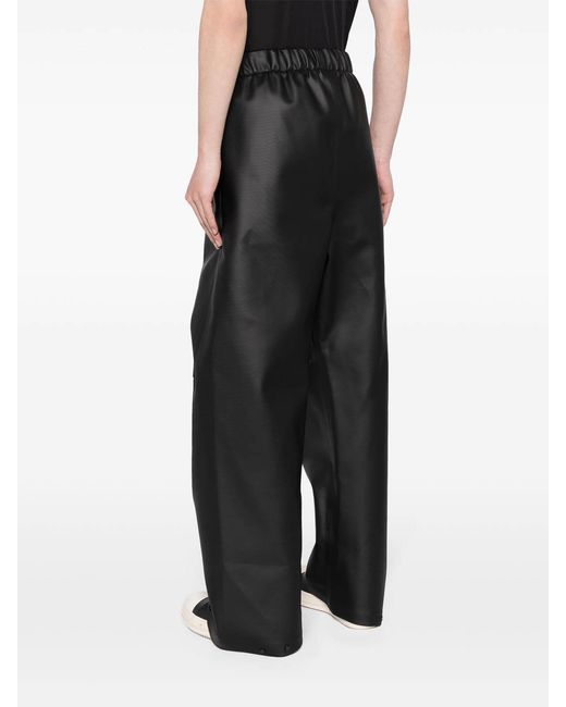 Fear Of God Black Knee Pleat Wide-Leg Pants for men