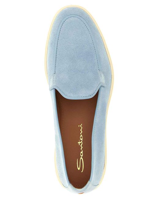 Santoni Blue Debora Loafers