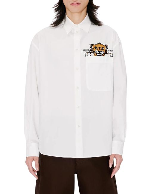 KENZO White Chemise Ml for men