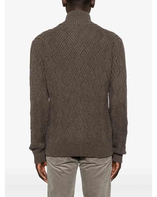 Barba Napoli Brown Cardigan for men