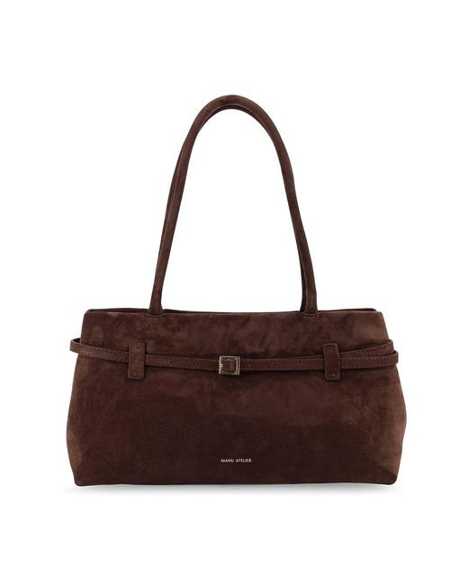 MANU Atelier Brown Shoulder Bag Le Cambon East West