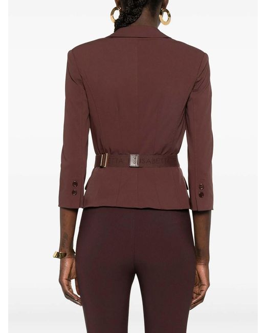 Elisabetta Franchi Brown Jacket