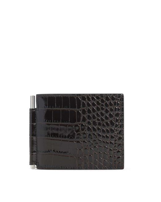 Tom Ford Black Calf Leather Wallet for men