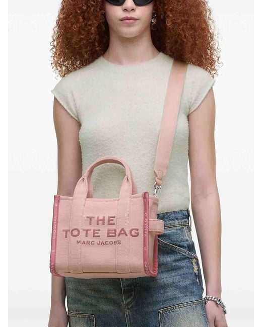 Marc Jacobs Pink The Jacquard Small Tote Bag