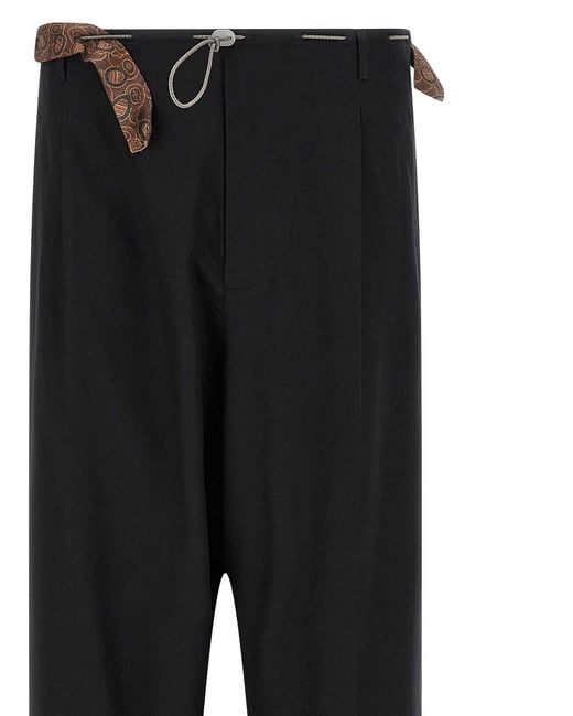 Magliano Black Peoples Chic Release Pants for men