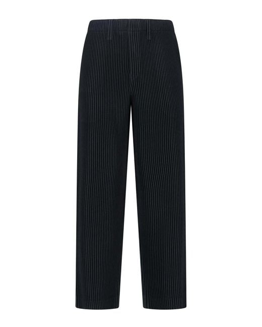 Homme Plissé Issey Miyake Blue Pants for men