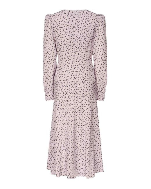 Alessandra Rich Purple Maxi Dresses