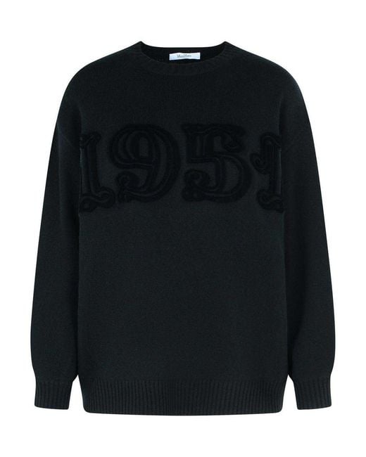 Max Mara Black Wool And Cashmere Sweater