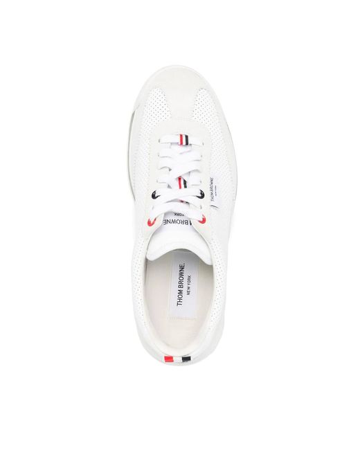 Thom Browne White Sole Detailed Sneakers