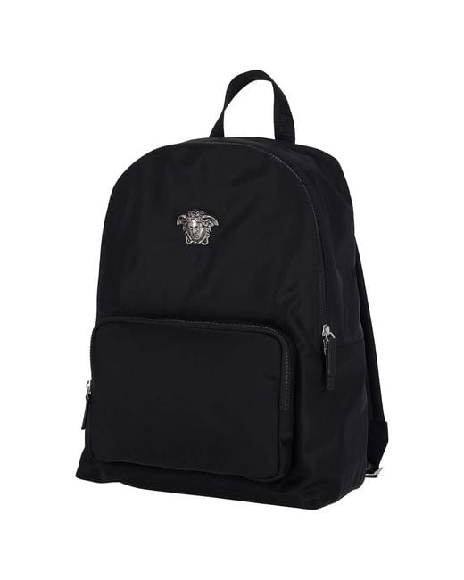 Versace Black Backpack for men