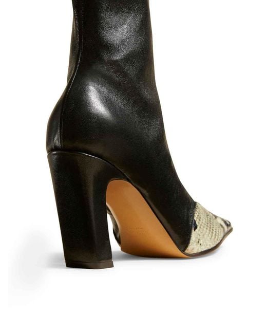 Khaite Black Ankle Boots