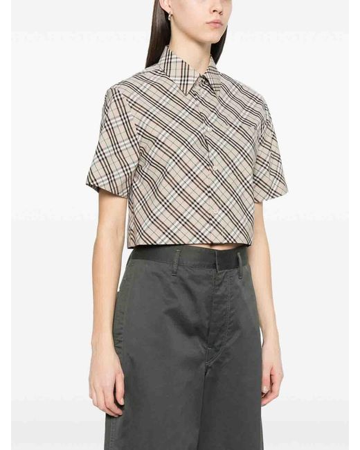 Burberry Gray Cotton Shirt