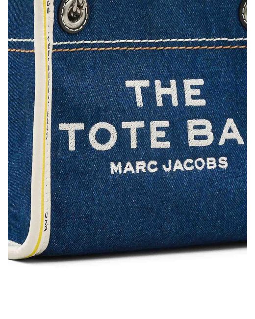 Marc Jacobs Blue The Denim Chain Crossbody Tote Bag