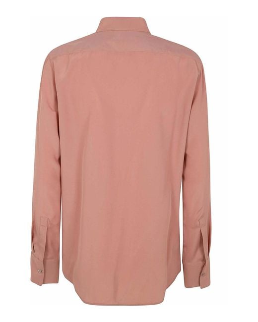 Paul Smith Pink Swirl Placket Shirt