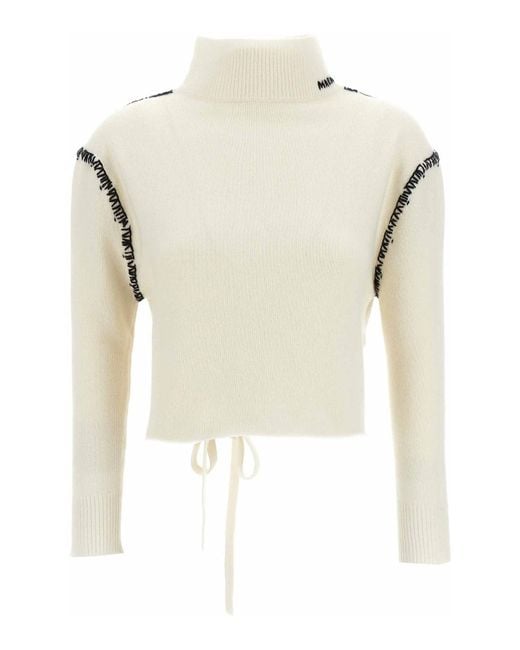 Marni Natural Mending Detail Cardigan
