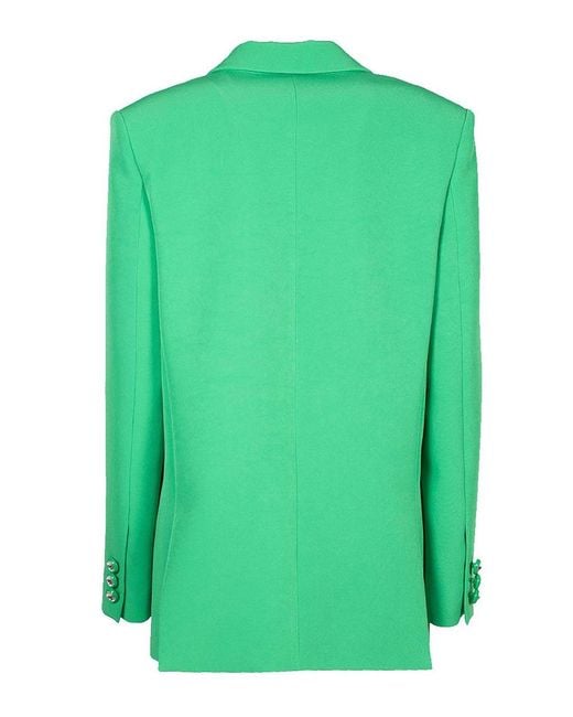 Chiara Ferragni Green Cady Double Breasted Jacket