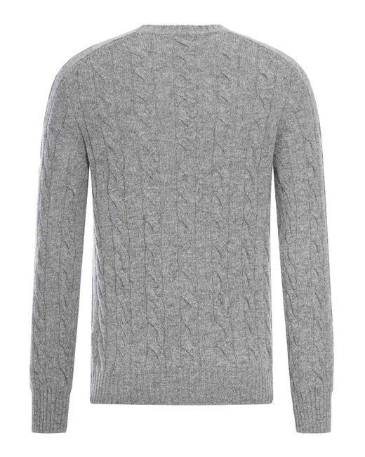 Nome Gray Wool Sweater for men