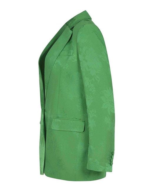 Etro Green Jacket Made Of A Silk Blend