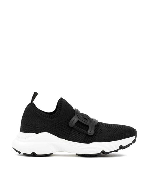 Tod's Black Tech Fabric Sneakers