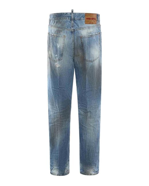 DSquared² Blue Cotton Denim Jeans for men