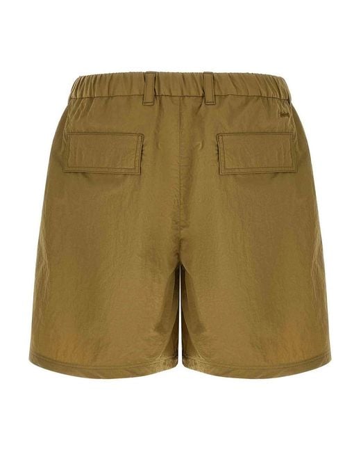 Laminar Green Cargo Bermuda Shorts for men