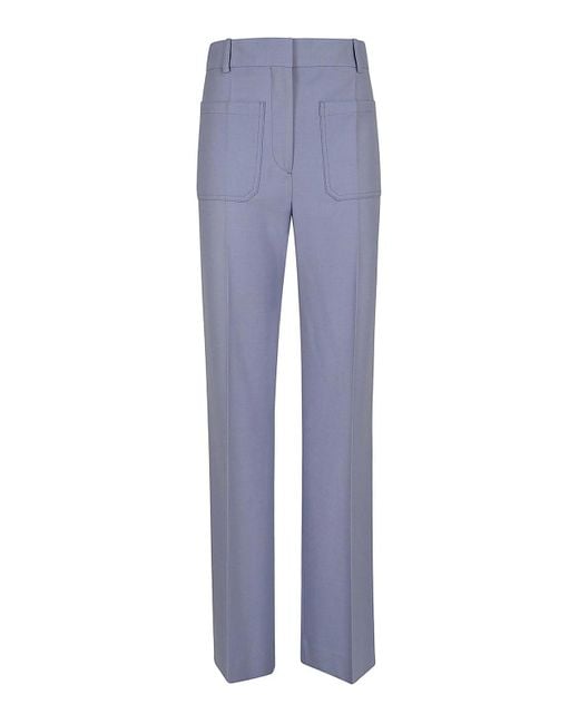Victoria Beckham Blue Alina Trouser