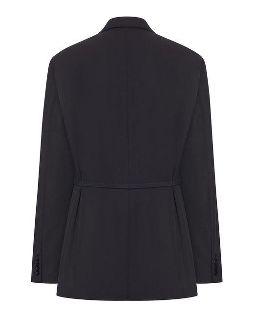 Balenciaga Blue Barathea Tailored Wool Jacket