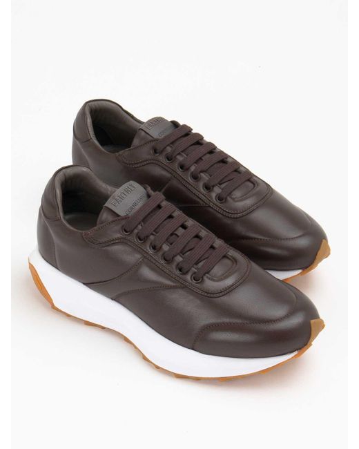 Corneliani Gray Trainers for men