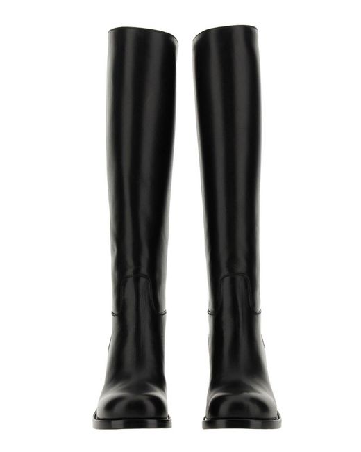 Bottega Veneta Black Boot Horse