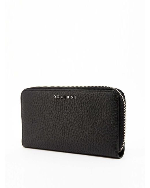 Orciani Black Continental Wallet